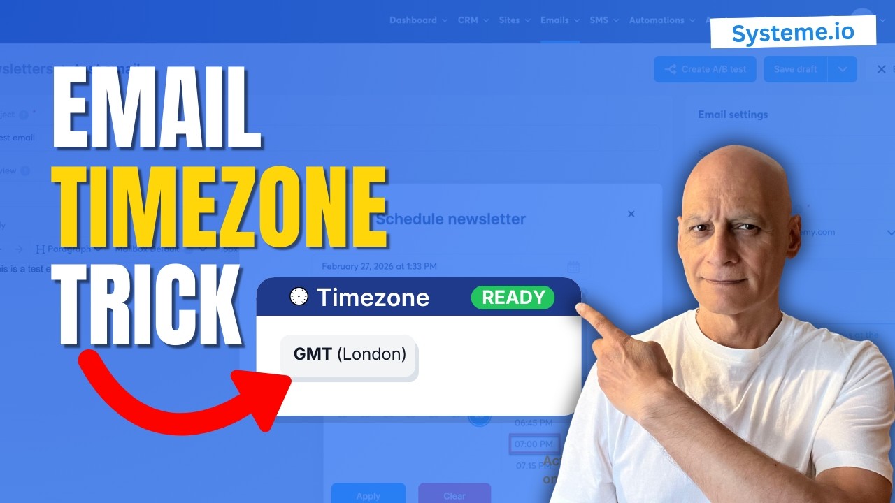 The Systeme.io Time Zone Mistake Killing Your Open Rates