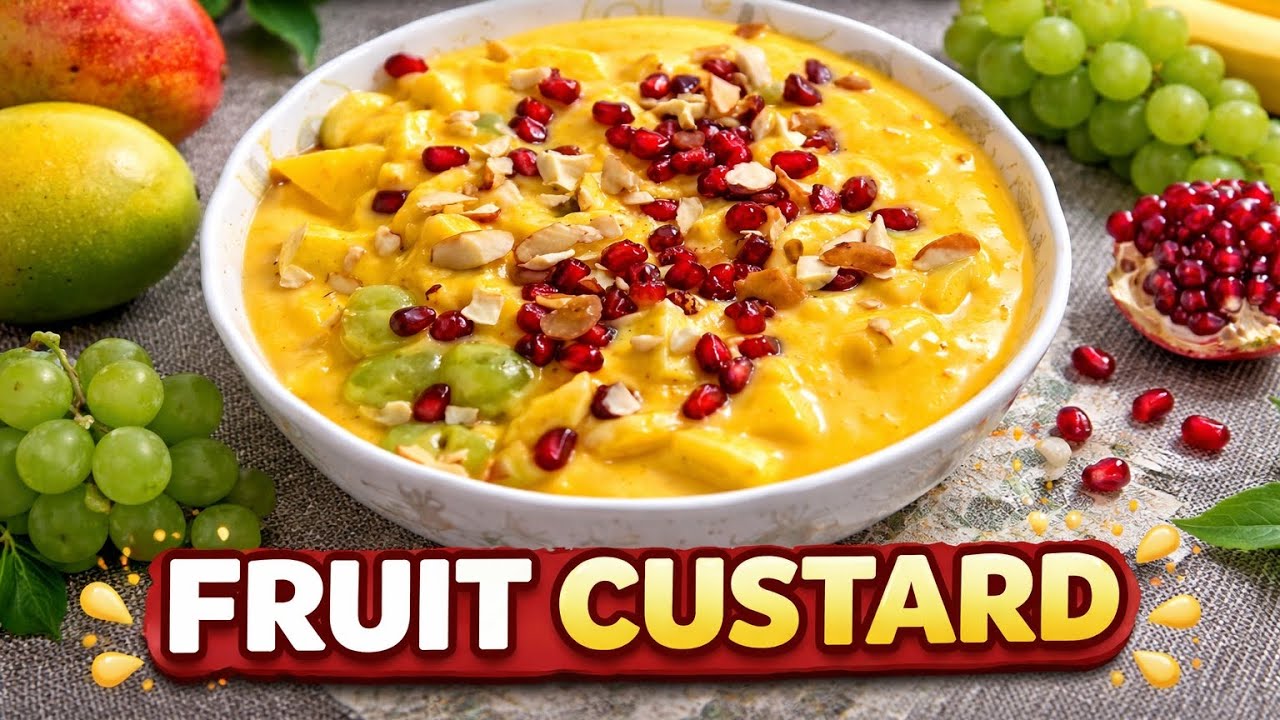 Ramadan special fruit custard आसान और मजेदार