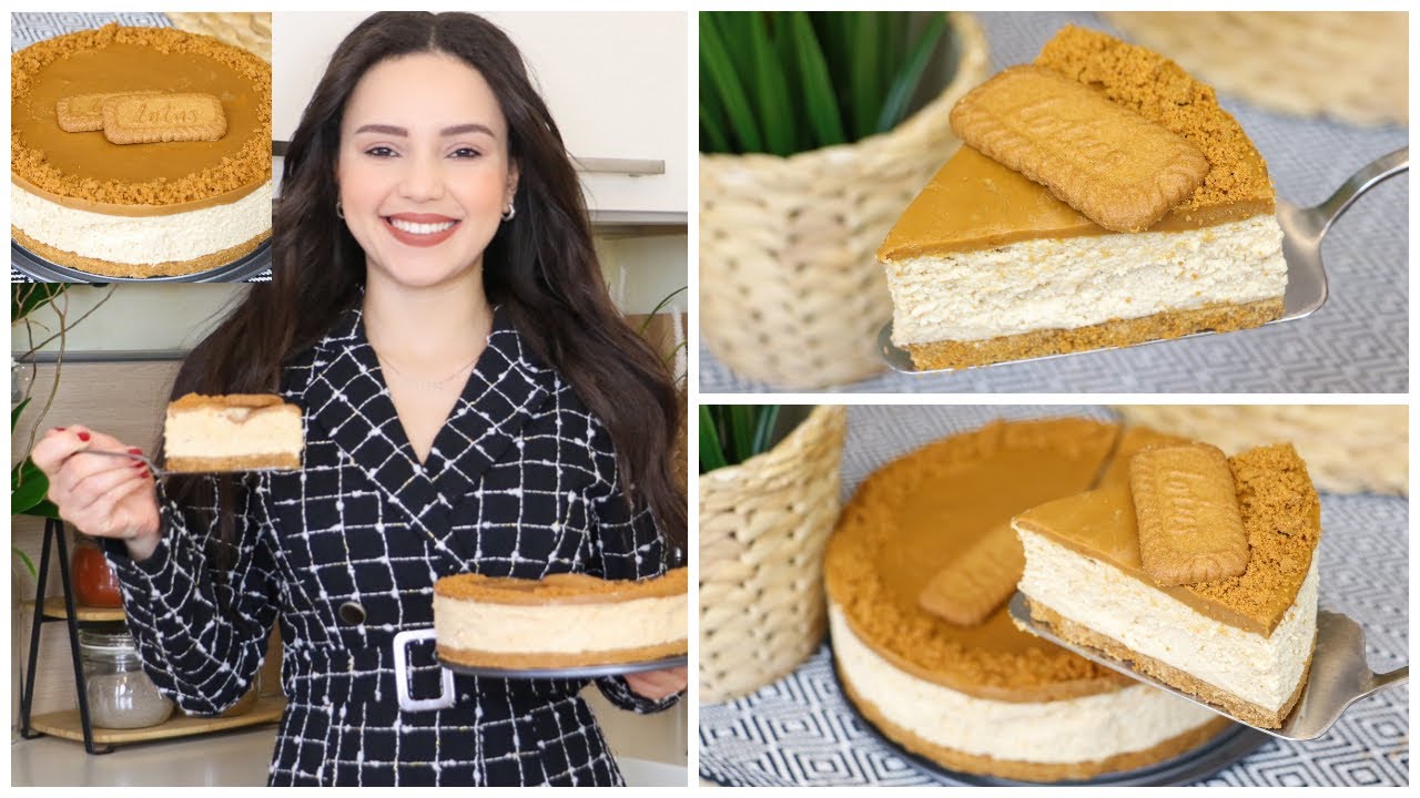 وصفة تشيزكيك بأسهل طريقة وبدون فرن وب5 مكونات فقط أروع وألذ مايكون❤️😋Cheesecake Lotus sans cuisson