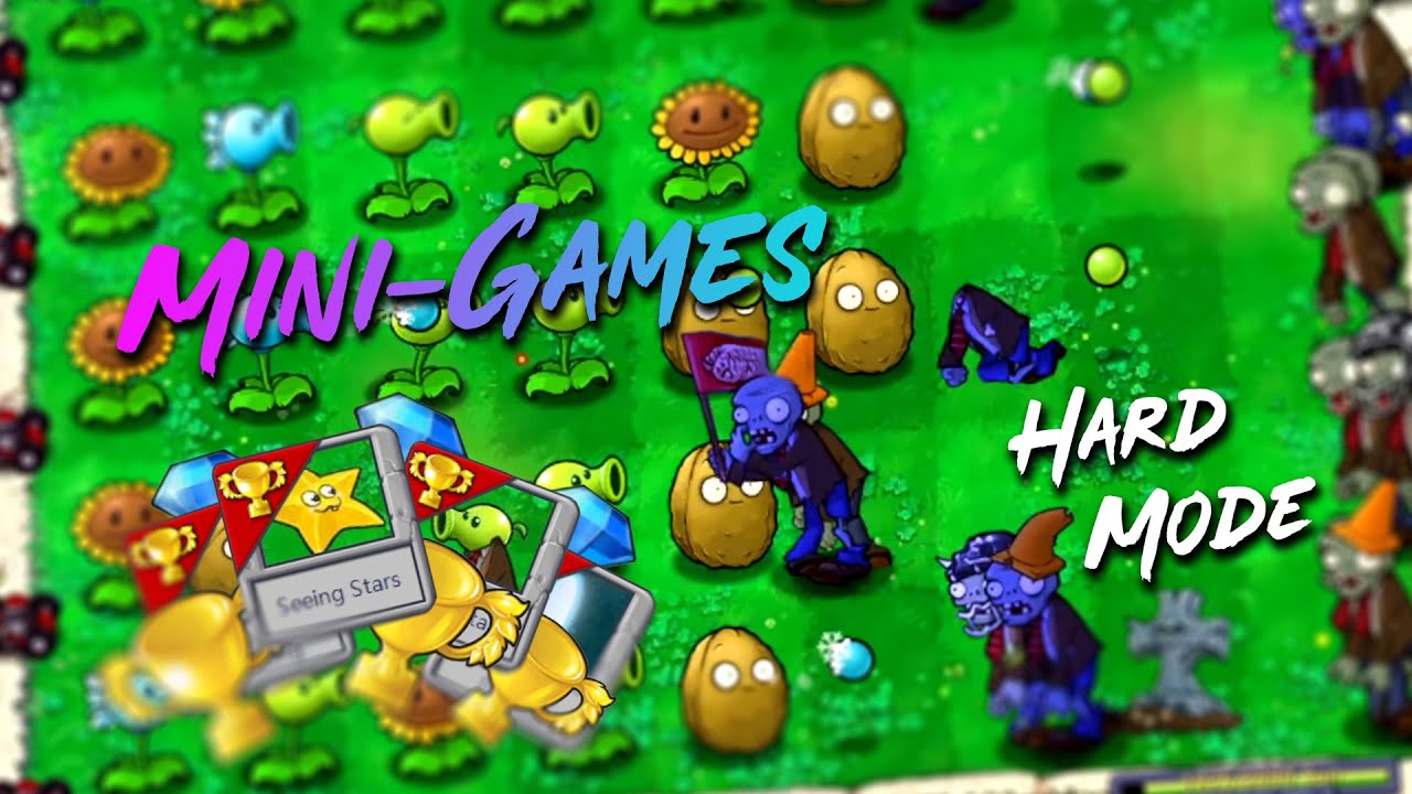 Plants vs. Zombies - HARD MODE (Mini-Games)