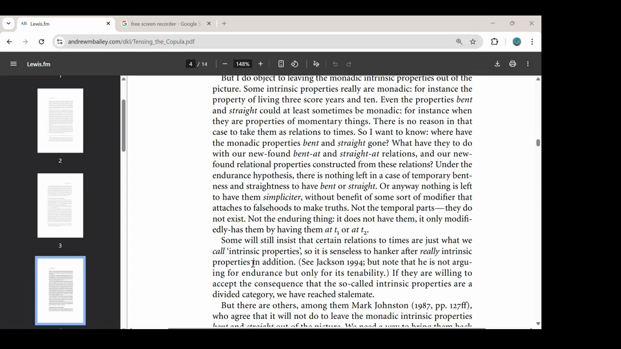 David Lewis - Tensing the Copula: A Read-through