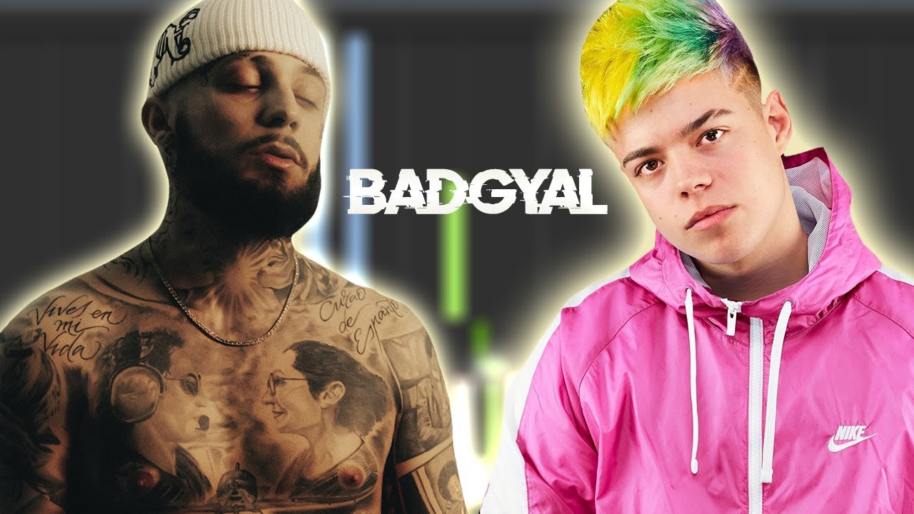 SAIKO, JC Reyes - BADGYAL | Instrumental Piano Tutorial / Partitura / Karaoke / MIDI