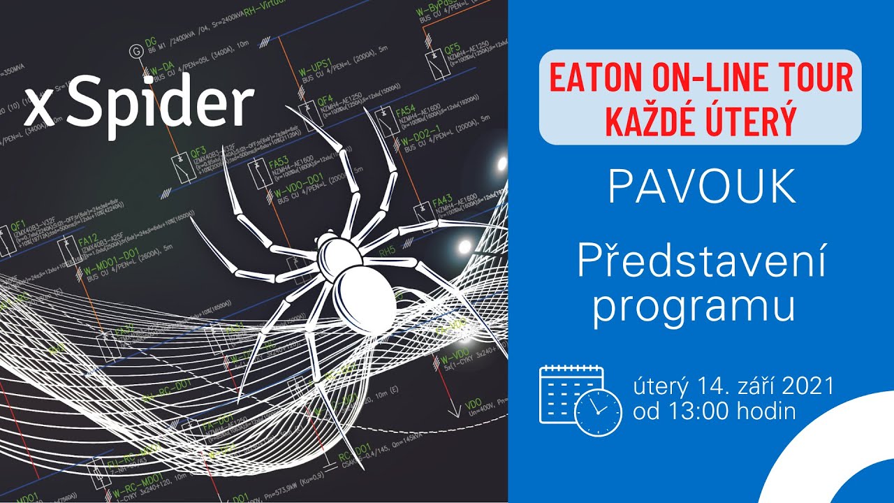 Pavouk – představení programu - Eaton On-line Tour 2021