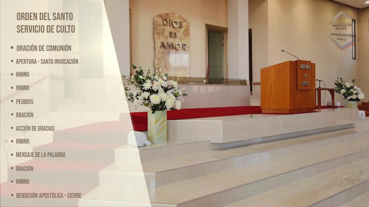 SANTO CULTO EN VIVO -  DOMINGO 12-10-2025 - 11:30 HS - DORREGO - MENDOZA - ARGENTINA