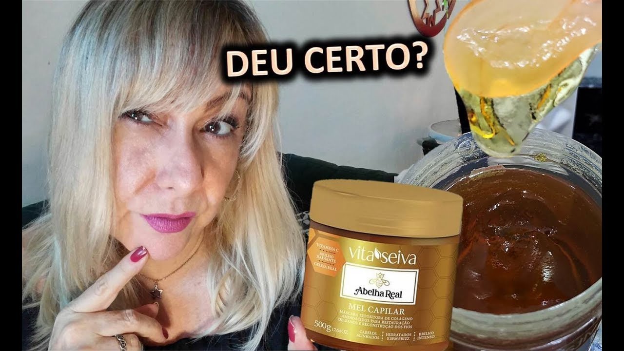 😲MEL CAPILAR DA VITA SEIVA OLHA O QUE FEZ NO MEU CABELO!! Hidroreconstru&ccedil;&atilde;o liberada no poo