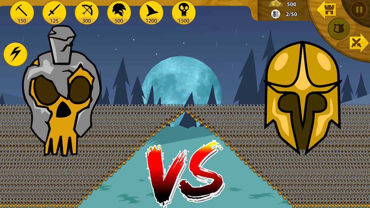 SUMMON 9999 GIANT STONE VS 9999 SPEARTON GOLD | STICK WAR LEGACY - KASUBUKTQ