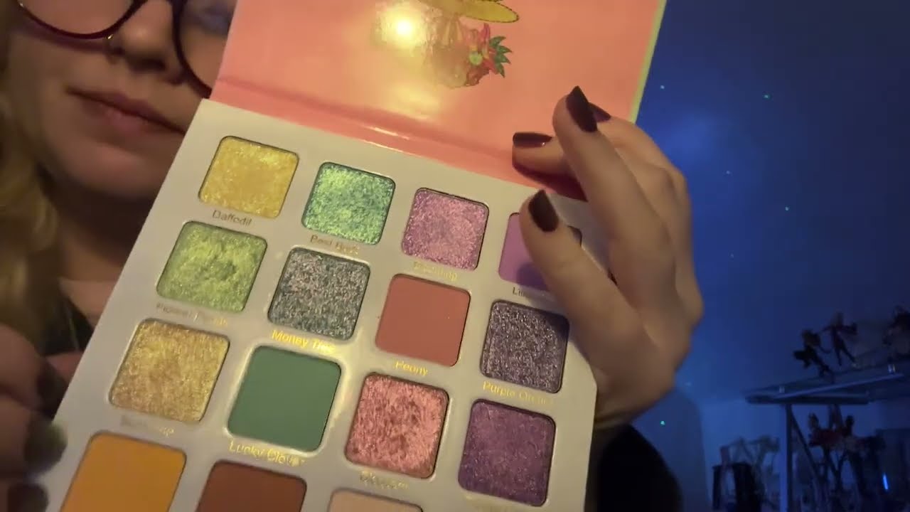 ASMR Palette Swatching | Instant tingles, deep sleep, trigger words!