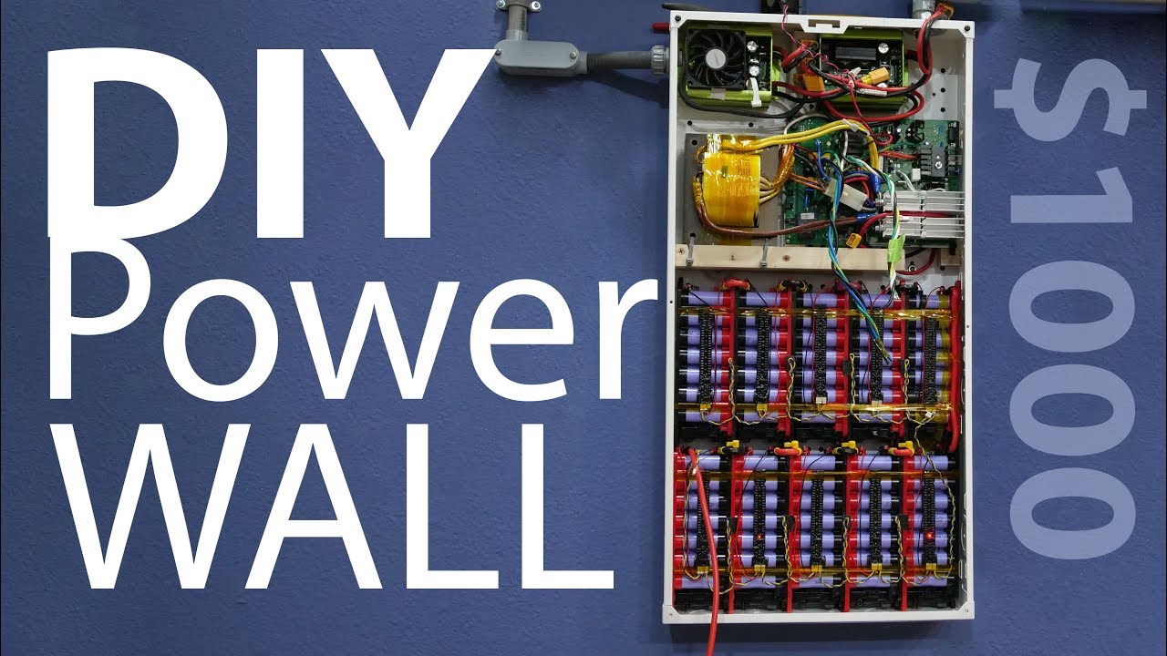 1kw DIY PowerWall affordable  18650 build project (2018)