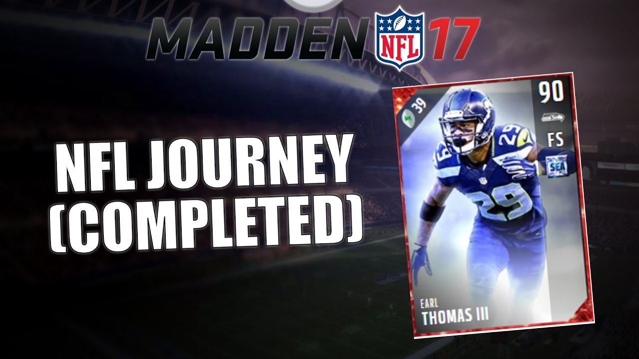 MUT 17 | NFL Journey Completed - Pack Opening!! | 90 Earl Thomas | Madden 17 Ultimate Team