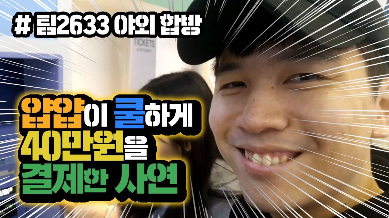 갑자기 40만원 결제? 얍얍, 이 남자에게 무슨일이?(Feat.동수칸,피유,초홍)ㅣ팀2633 야외합방 하이라이트