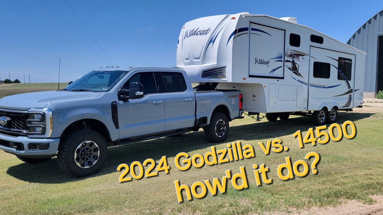 Ford Super Duty 7.3 Godzilla 2024 года против 14500... как он себя показал? Посмотрим!
