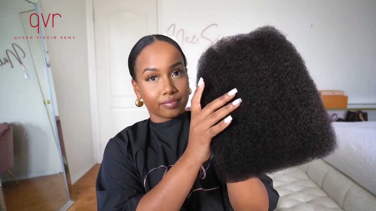 QVR Brazilian Remy Hair Afro kinky Bulk Human Hair For Braiding Dreadlock Hair