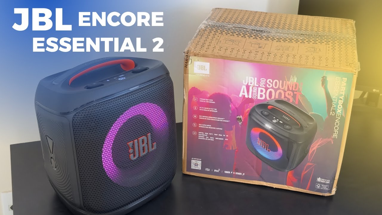 JBL Encore Essential 2 é boa? Teste de som, aplicativo e unboxing!