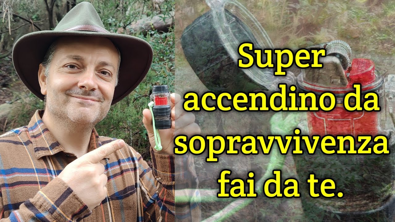 Super accendino da sopravvivenza fai da te con pochi euro!