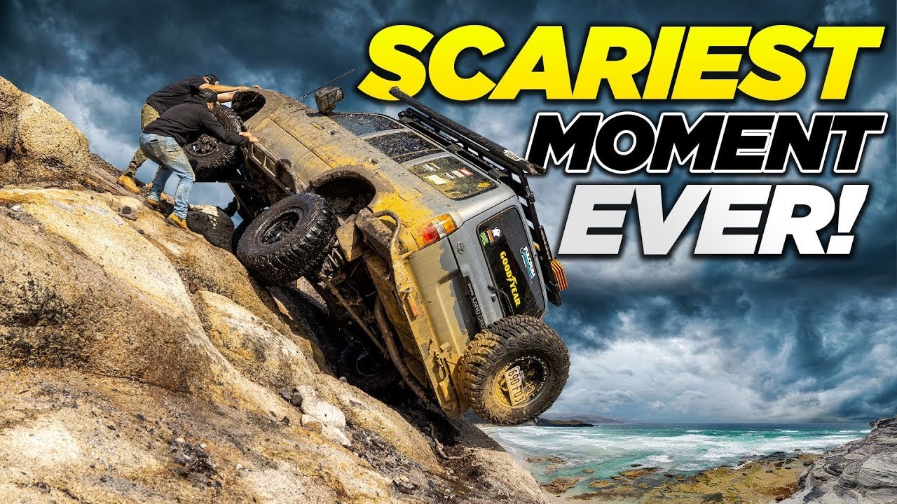 TEETERING ON A CLIFF EDGE! What happens next? Shauno shakes on camera... Wild Tasmania 4WD tracks!
