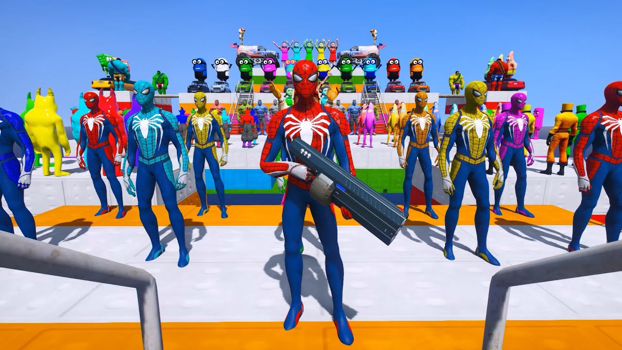 GTA 5 Epic Ragdolls | Spiderman and Super Heroes Jumps/fails (Euphoria Physics) Episode 109