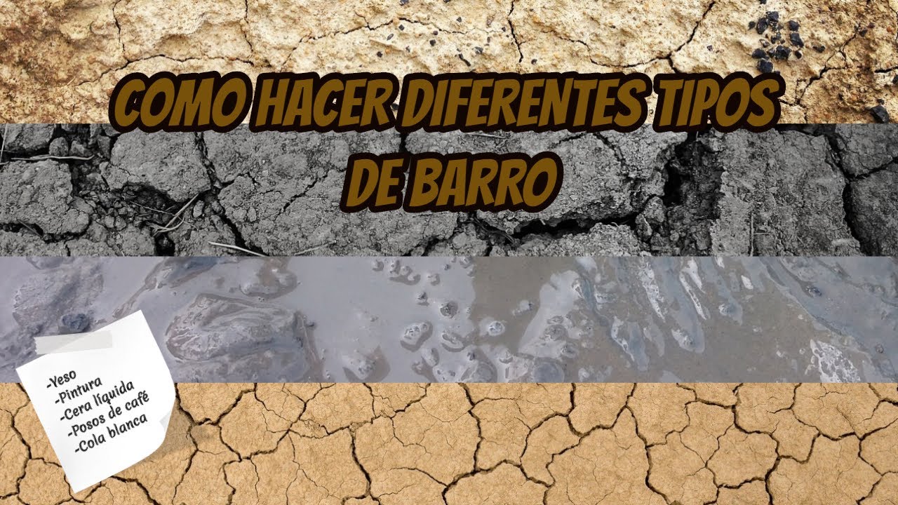 Como hacer  BARRO SECO Y HÚMEDO FÁCIL, RÁPIDO Y BARATO -TUTORIAL MODELISMO Y ESCENOGRAFÍA-
