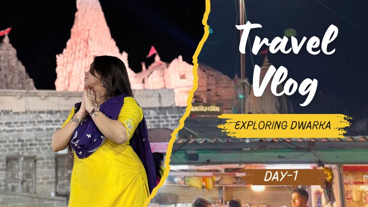 A day in Dwarka❤️#explorepage #travelvlog #dwarakadarshan #ootd #dwarkadishtemple #gujrat 