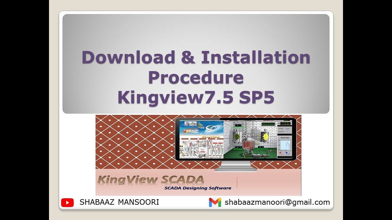 |Download| & |Installation| |Procedure| ||Kingview7 5 SP5|| ||SCADA|| |Tutorial| by  @simautomation