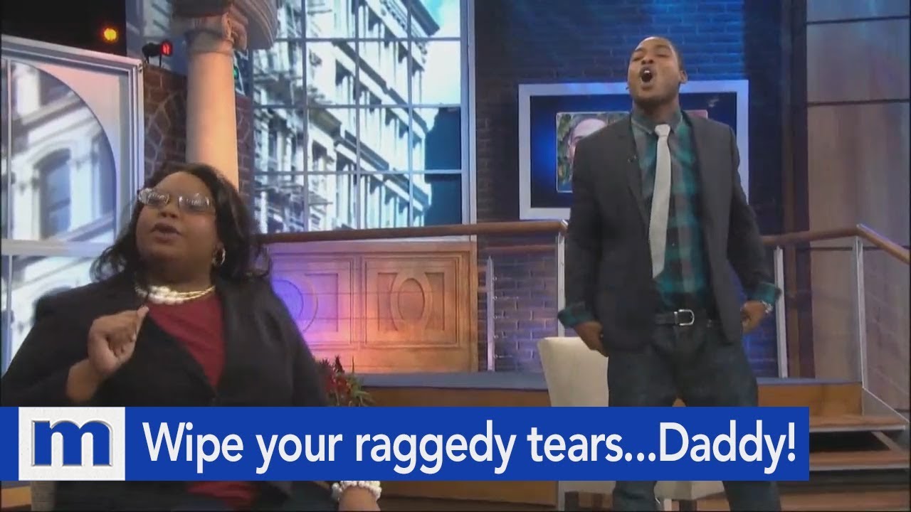 Wipe your raggedy tears...That's your baby! | The Maury Show