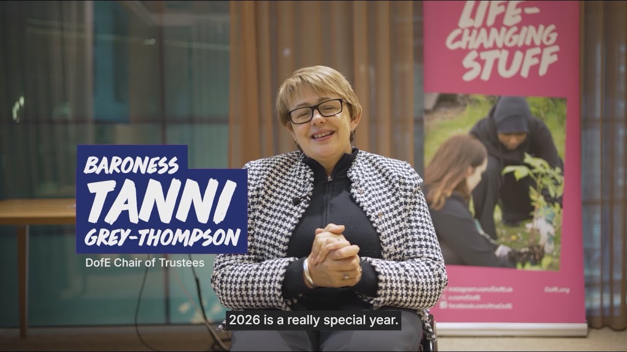 Baroness Tanni Grey-Thompson on DofE's 70th anniversary