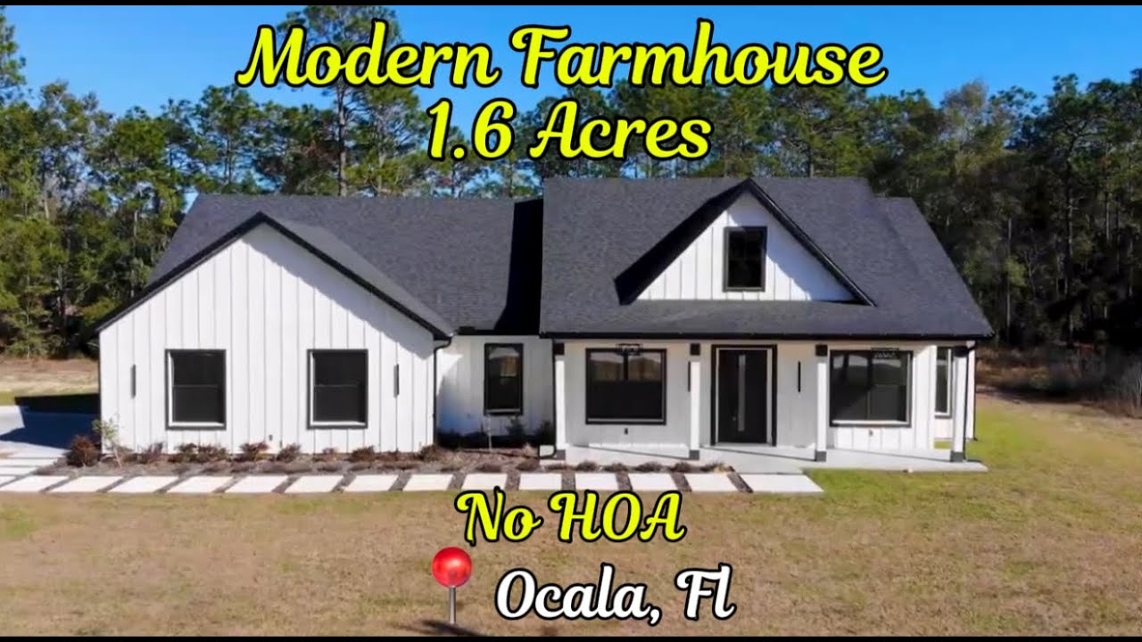 New construction - Modern farmhouse - 1.6 Acres with no HOA