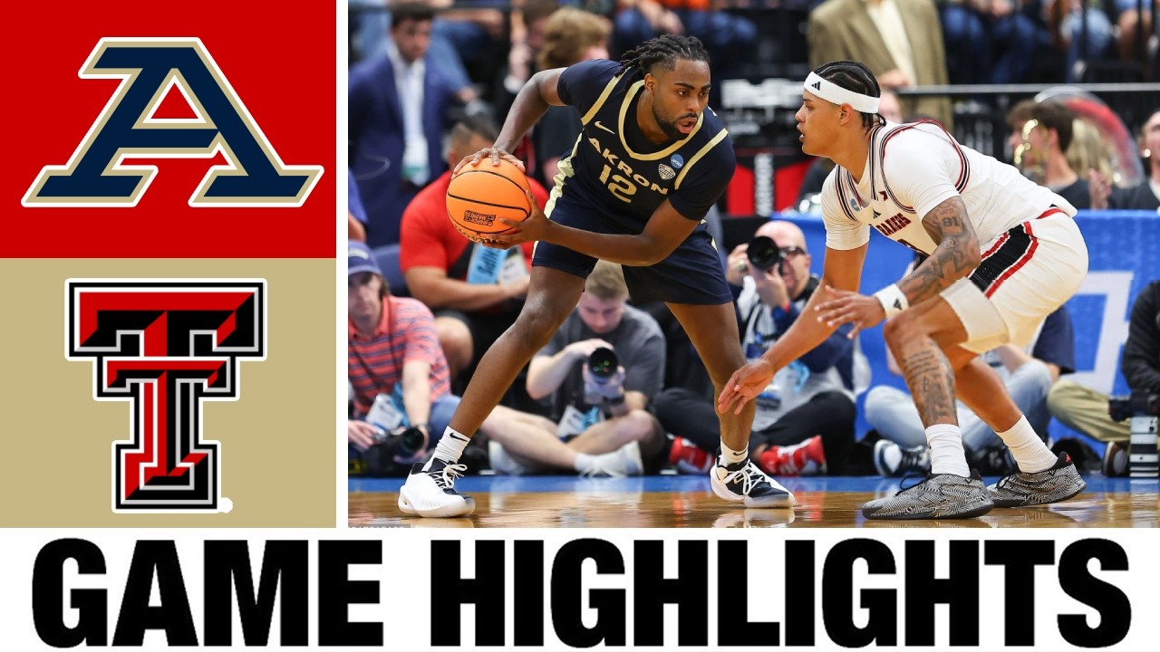 #5 Texas Tech vs Akron Highlights | Men's Basketball | College Basketball 2026