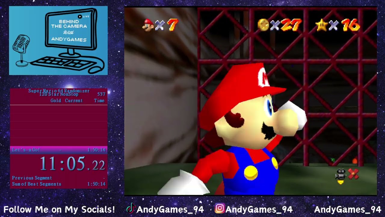 SM64 Randomizer: 120 Star Nonstop (1:43:18)