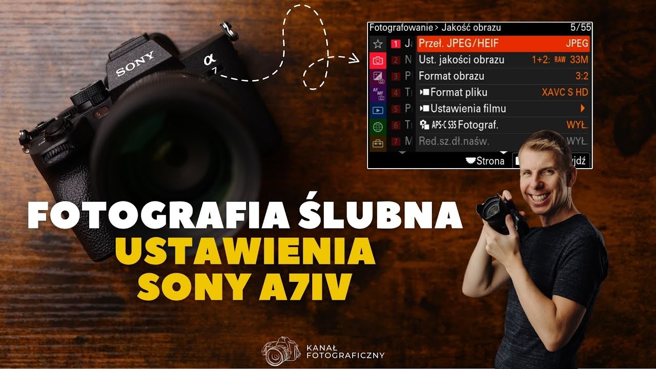 Sony A7IV - Ustawienia aparatu do fotografii ślubnej | Krok po kroku