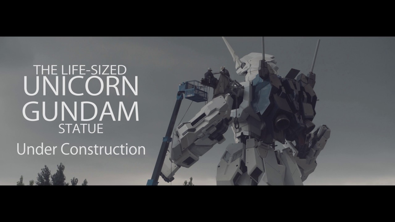 THE LIFE-SIZED UNICORN GUNDAM STATUE Under Construction
