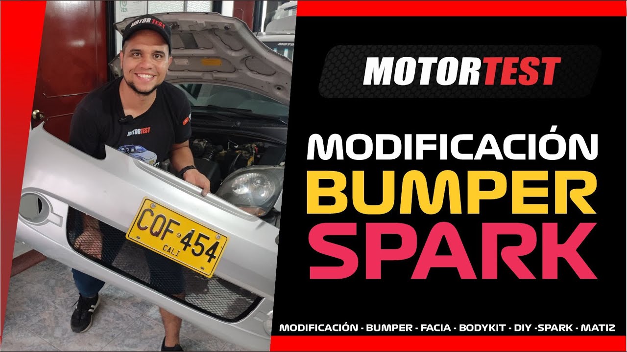 MODIFICACION BUMPER CHEVROLET SPARK |  FACIA MATIZ