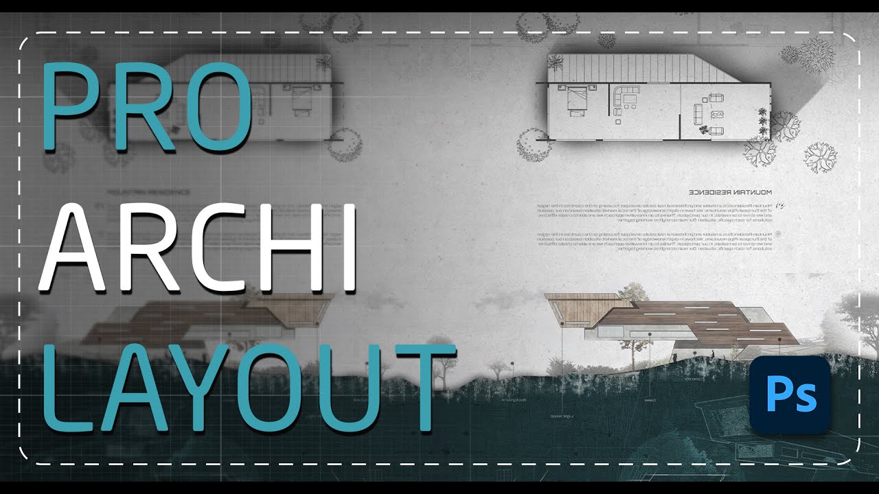 Professional Architectural Layout in Photoshop Step By Step | Real-Time Spoken Tutorial