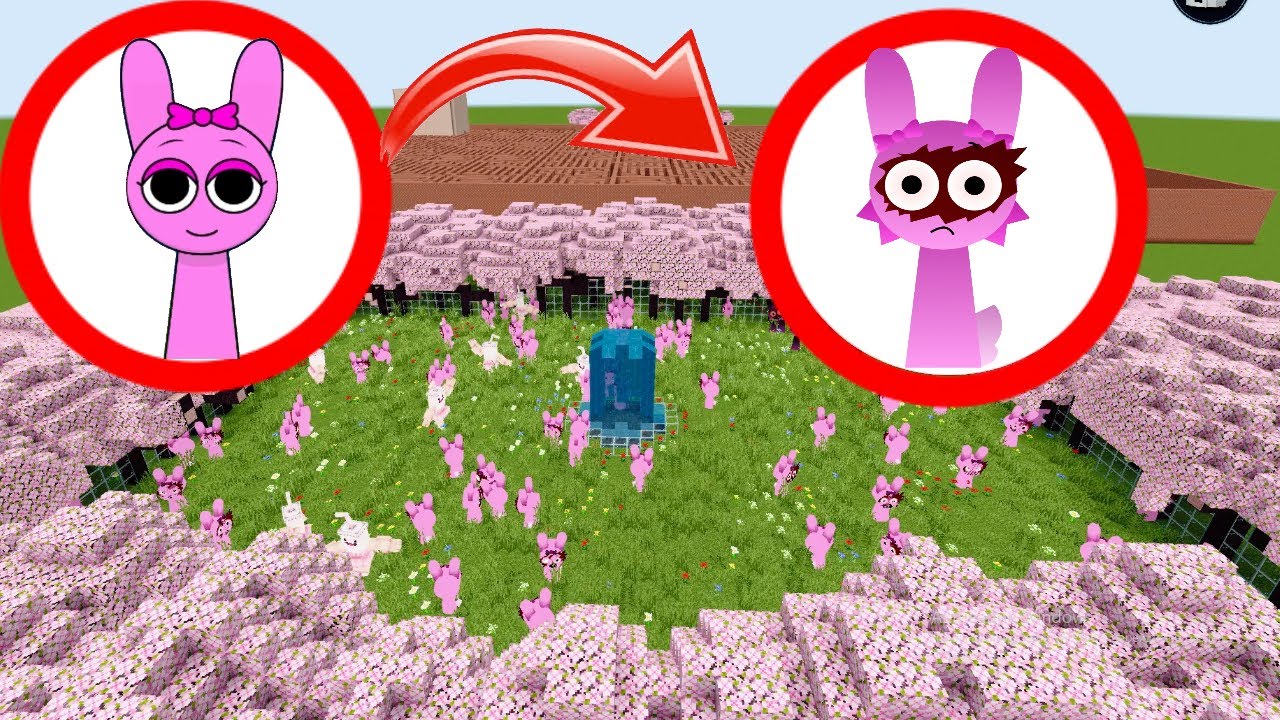Upgraded My Garden in Minecraft 💗 Pink Mobs Everywhere!