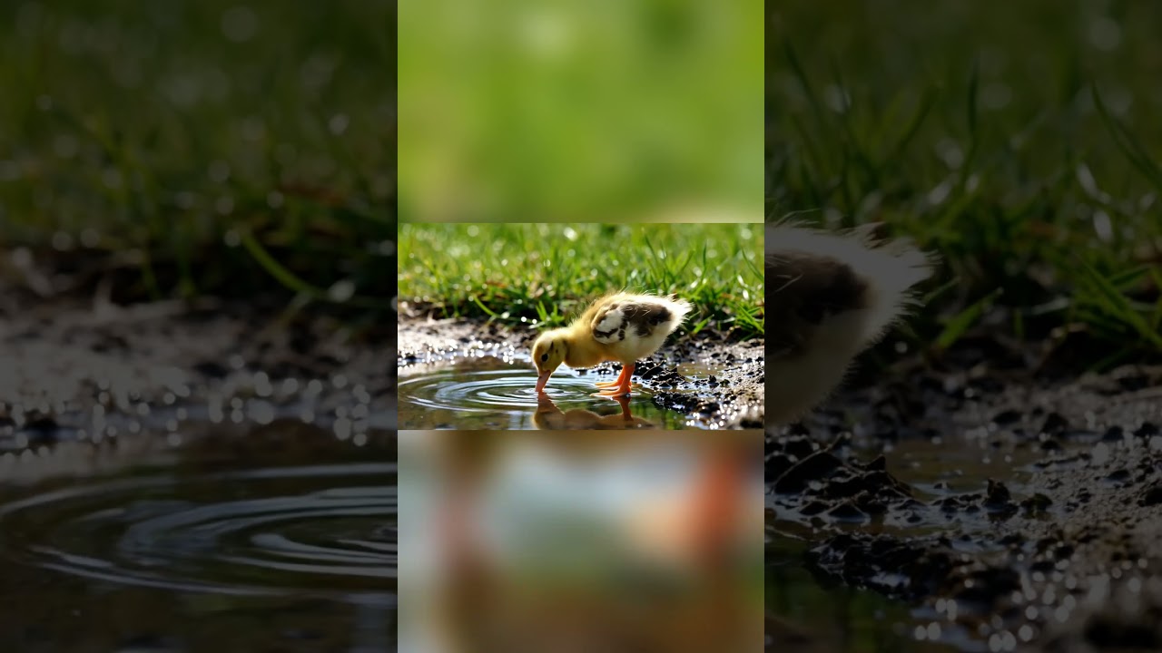 Tiny Duckling in the nature🐥💛 