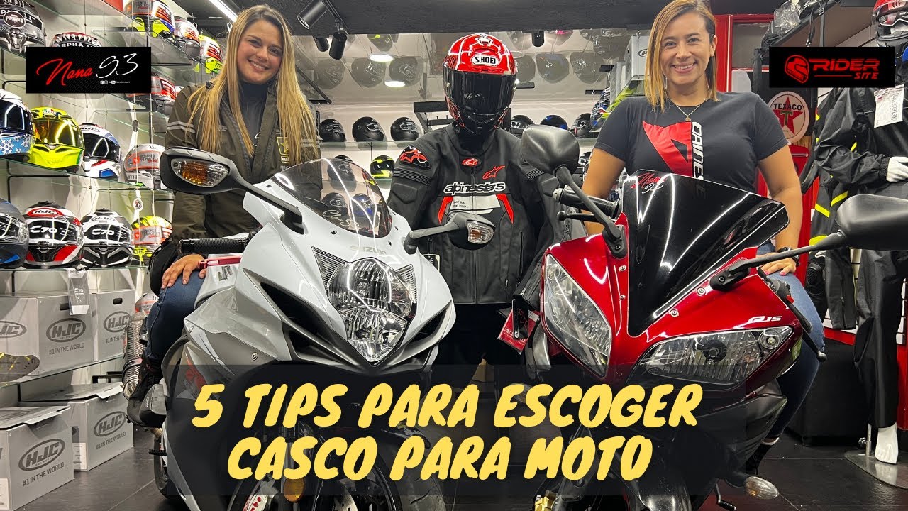 5 TIPS para escoger CASCO para MOTO | Nana93