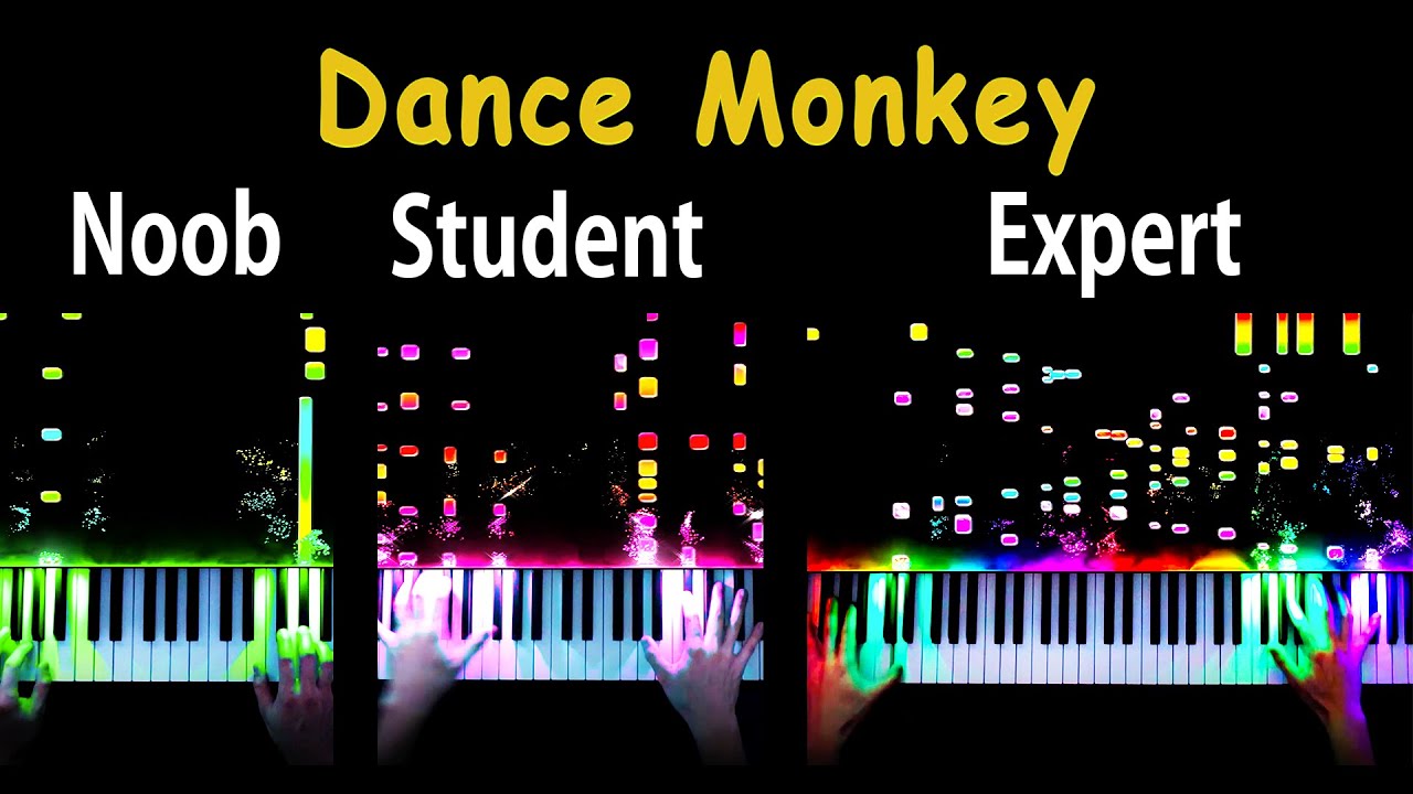 5 Levels of Dance Monkey: From Noob to Expert (Piano)