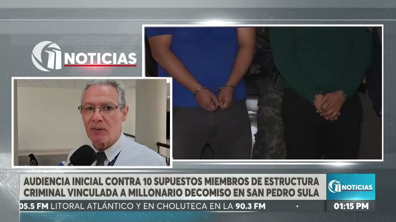Audiencia inicial contra 10 supuestos miembros de estructura criminal por millonario decomiso en SPS