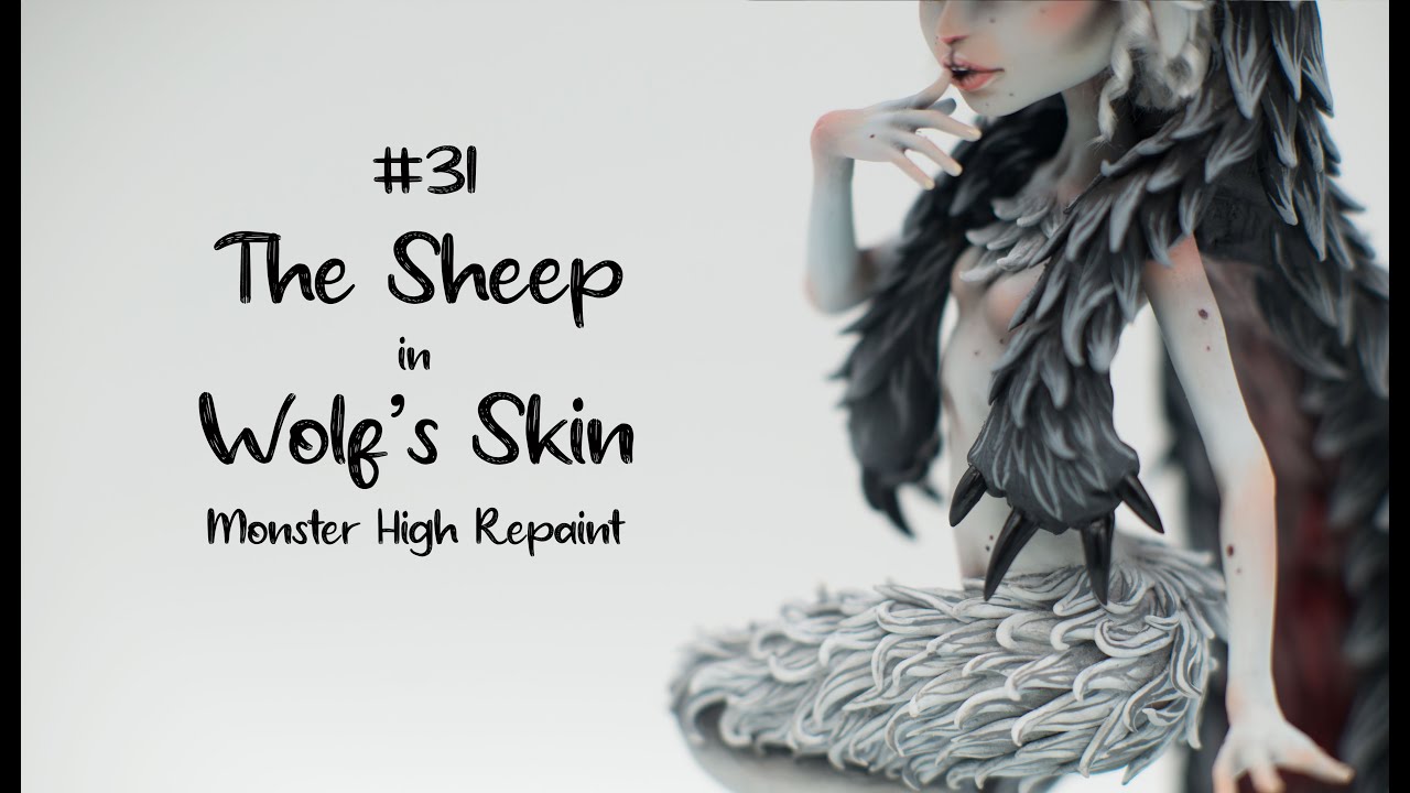 Sheep In Wolf's Skin - she's a cute little sheep, but wait 'til she puffs and huffs! OOAK figurine