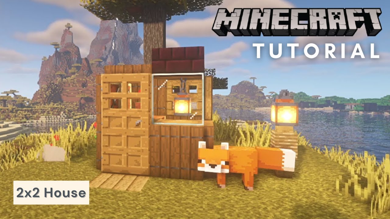 Minecraft｜How To Build A 2x2 House (Tutorial)｜2x2小屋 #7