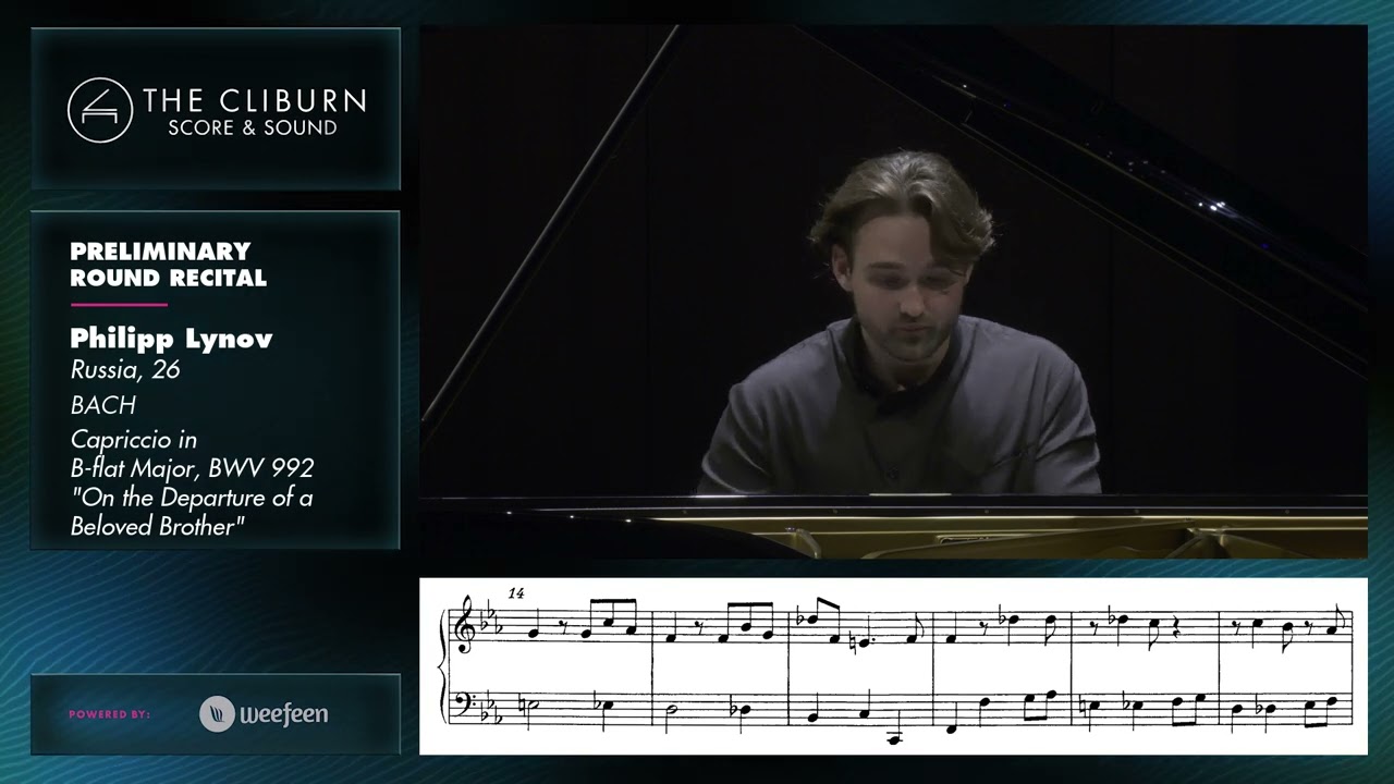 Philipp Lynov: BACH Capriccio in B-flat Major, BWV 992 - CLIBURN SCORE & SOUND