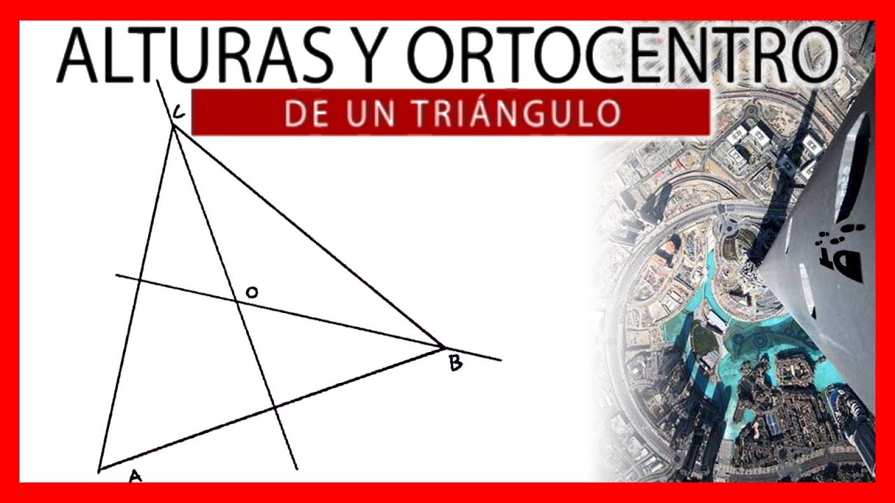 📐ALTURAS y ORTOCENTRO de un triángulo 🔺 dibujo técnico paso a paso | Rectas notables de un triángulo