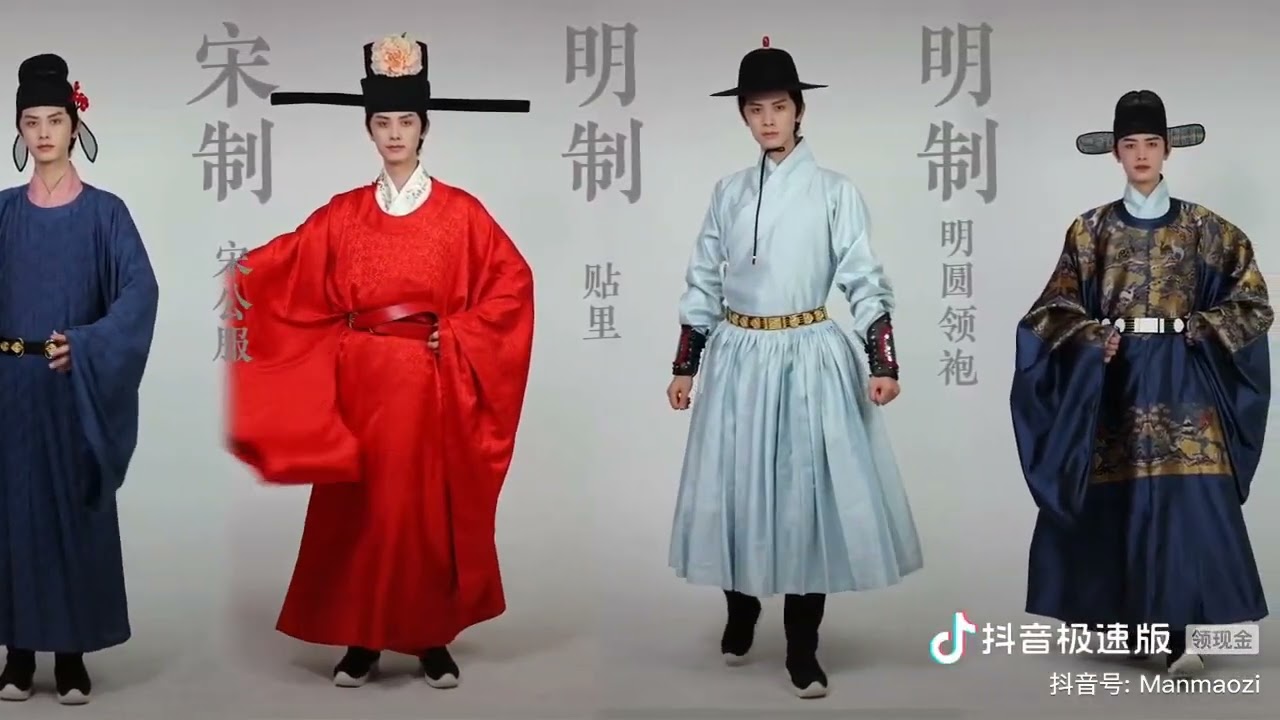 Chinese Hanfu evolution.(Korean thieves don't steal)中国历代汉服演变(韩国贼勿偷)。