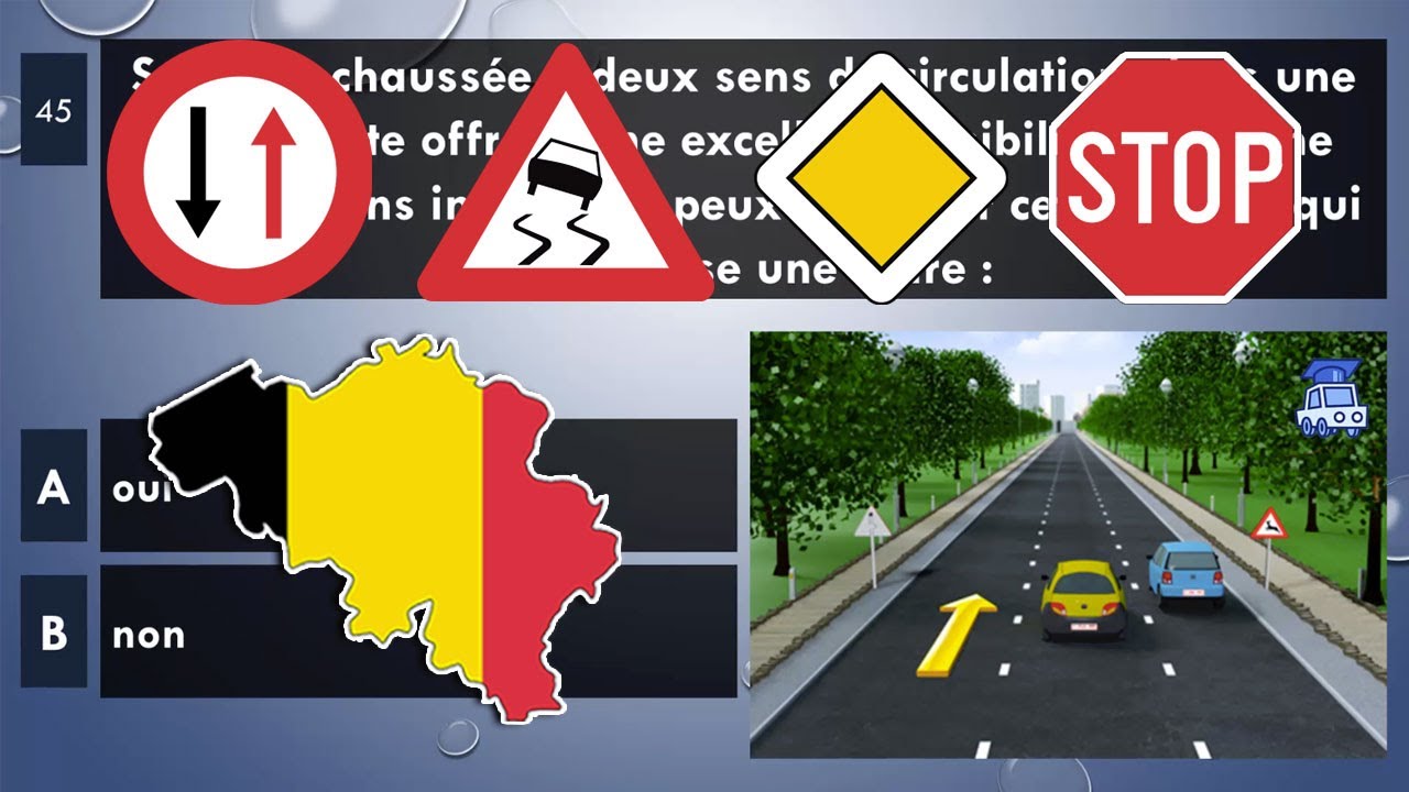 2026 examen théorique permis de conduire Belgique ✅ permis theorique belge 2026 test 3