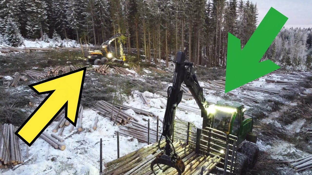 John Deere 1910G & Ponsse Scorpion King making a great team TOGETHER. 🇳🇴 Norway edition .