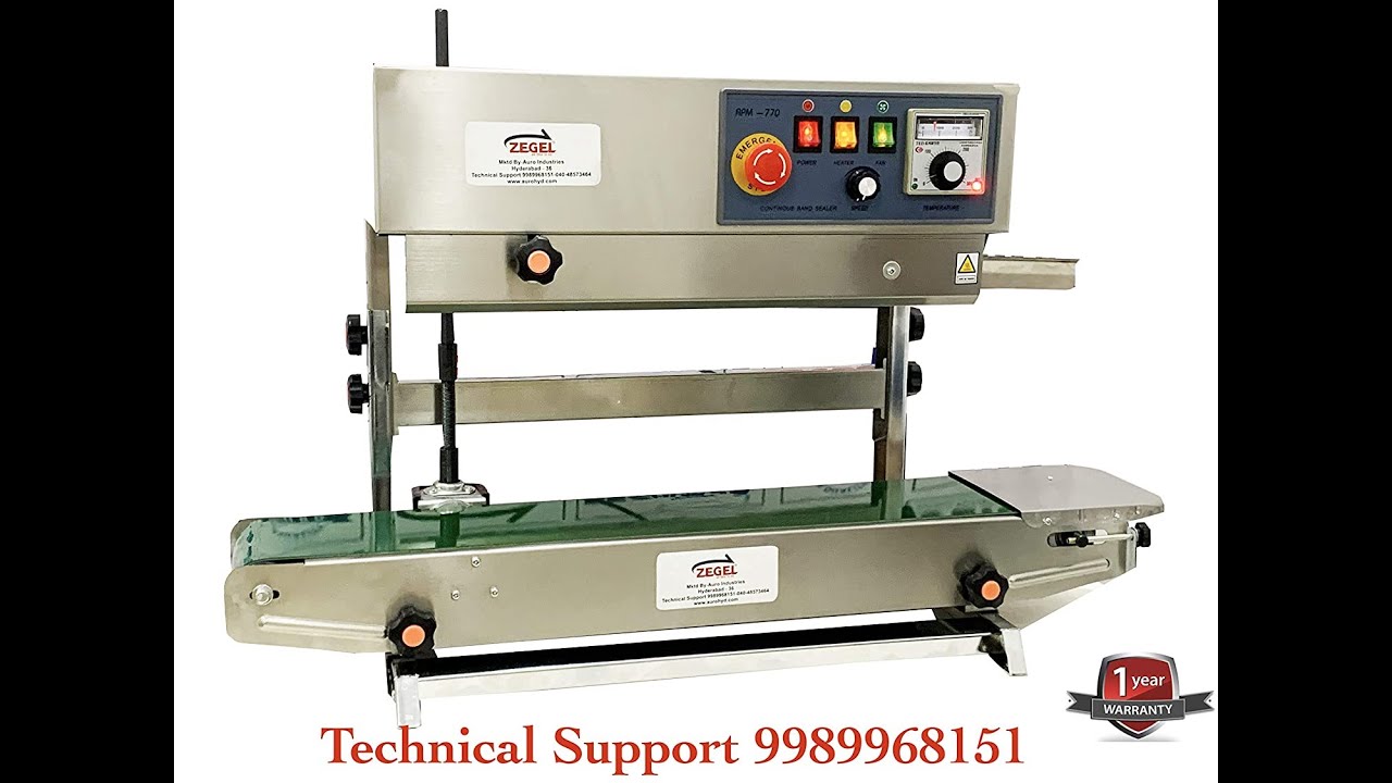 How to change the Zegel band sealer sealing machine from horizontal to vertical, band sealer