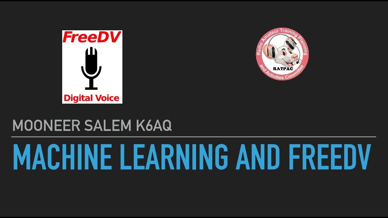 Machine Learning and FreeDV ~ 05/07/2025