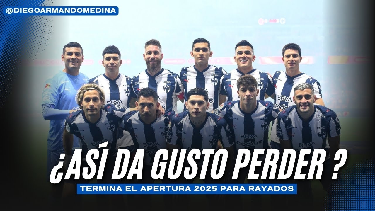 &iquest;As&iacute; da gusto perder? Toluca elimina con empate global a Rayados 3-2 del Apertura 2025