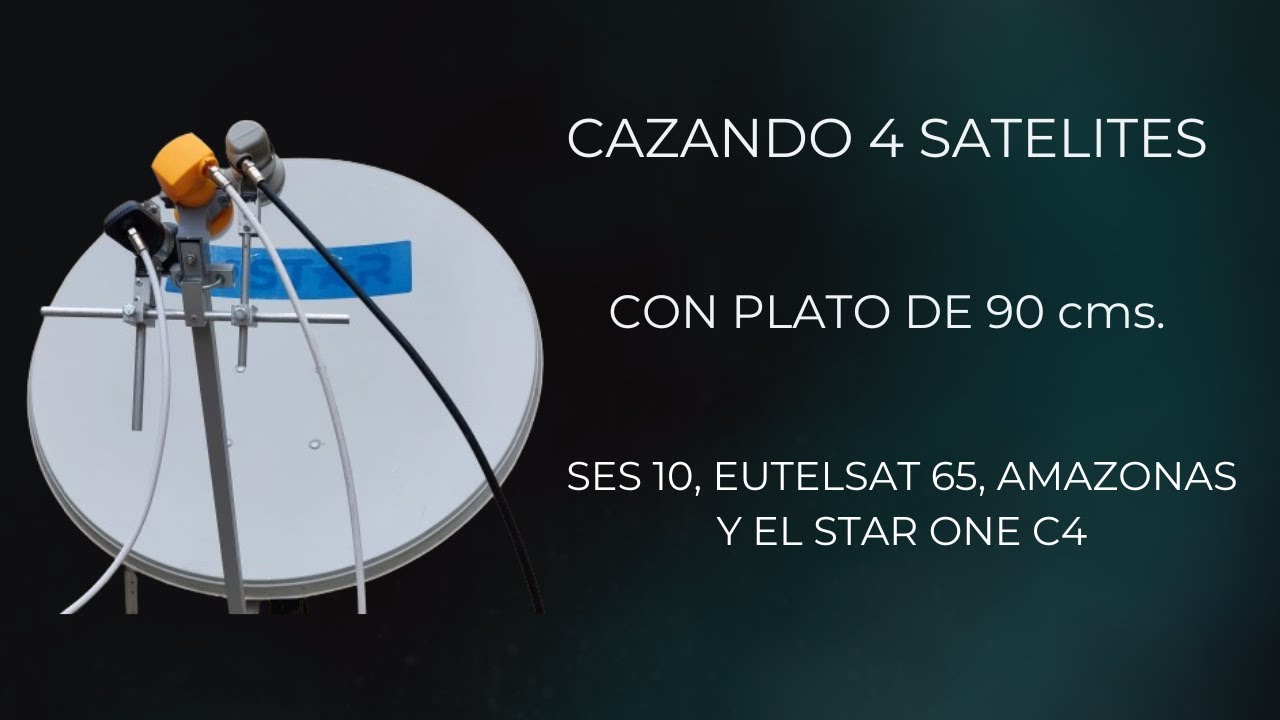 CARONA SATELITAL CON PLATO DE 90 CMS
