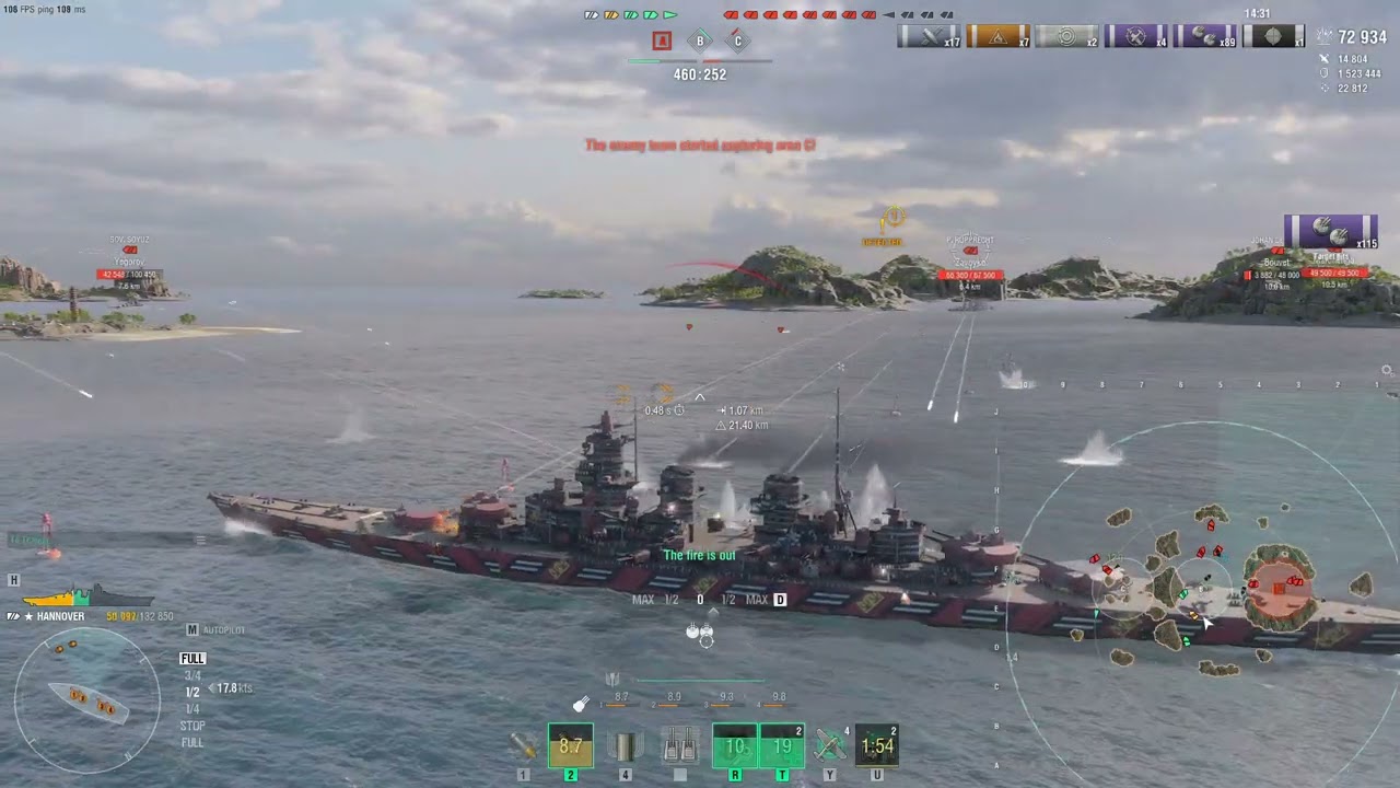 WOWS : Hannover, G.Kurfürst & Schlieffen
