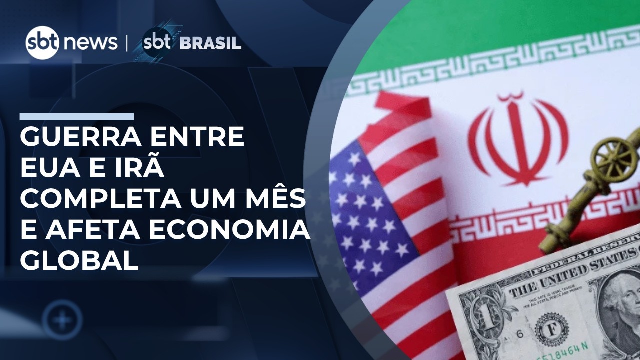 Conflito entre EUA, Israel e Ir&atilde; completa um m&ecirc;s e eleva tens&atilde;o global | #SBTBrasil